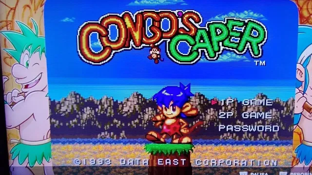 Pantalla de título de Congo's Caper