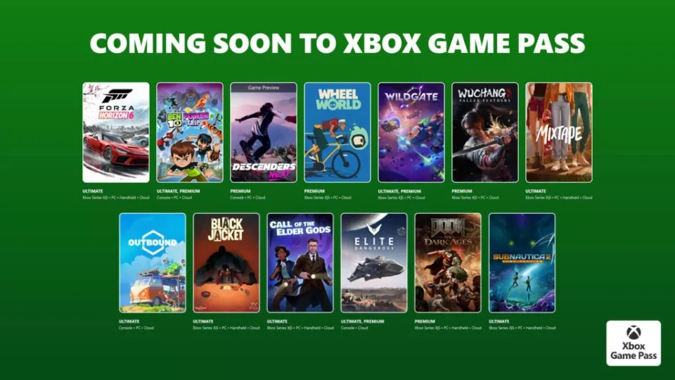 Xbox Game Pass mayo 2026: Forza Horizon 6, DOOM: Dark Ages y Subnautica 2