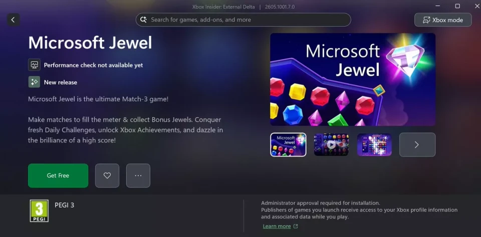 Microsoft Jewel llega gratis a PC con 28 logros y 1.000 Gamerscore