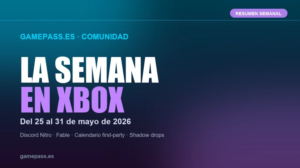 Game Pass esta semana: Discord Nitro, Fable y el calendario first-party de Xbox