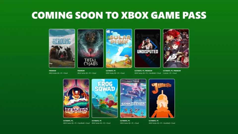 Game Pass: 9 juegos del 4 al 16 de junio con Persona 5 Royal y Starseeker