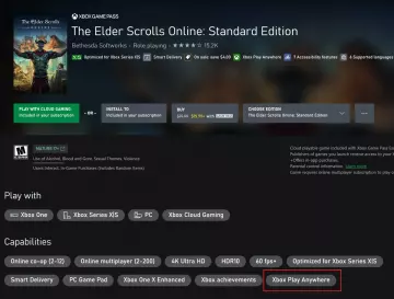 Elder Scrolls Online suma Xbox Play Anywhere un mes antes de llegar a PC Game Pass