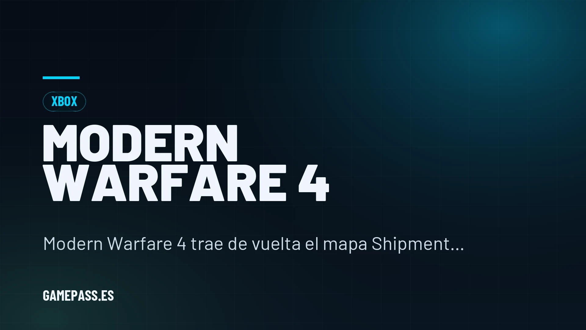 Modern Warfare 4 trae de vuelta el mapa Shipment con FOV mejorado en PC