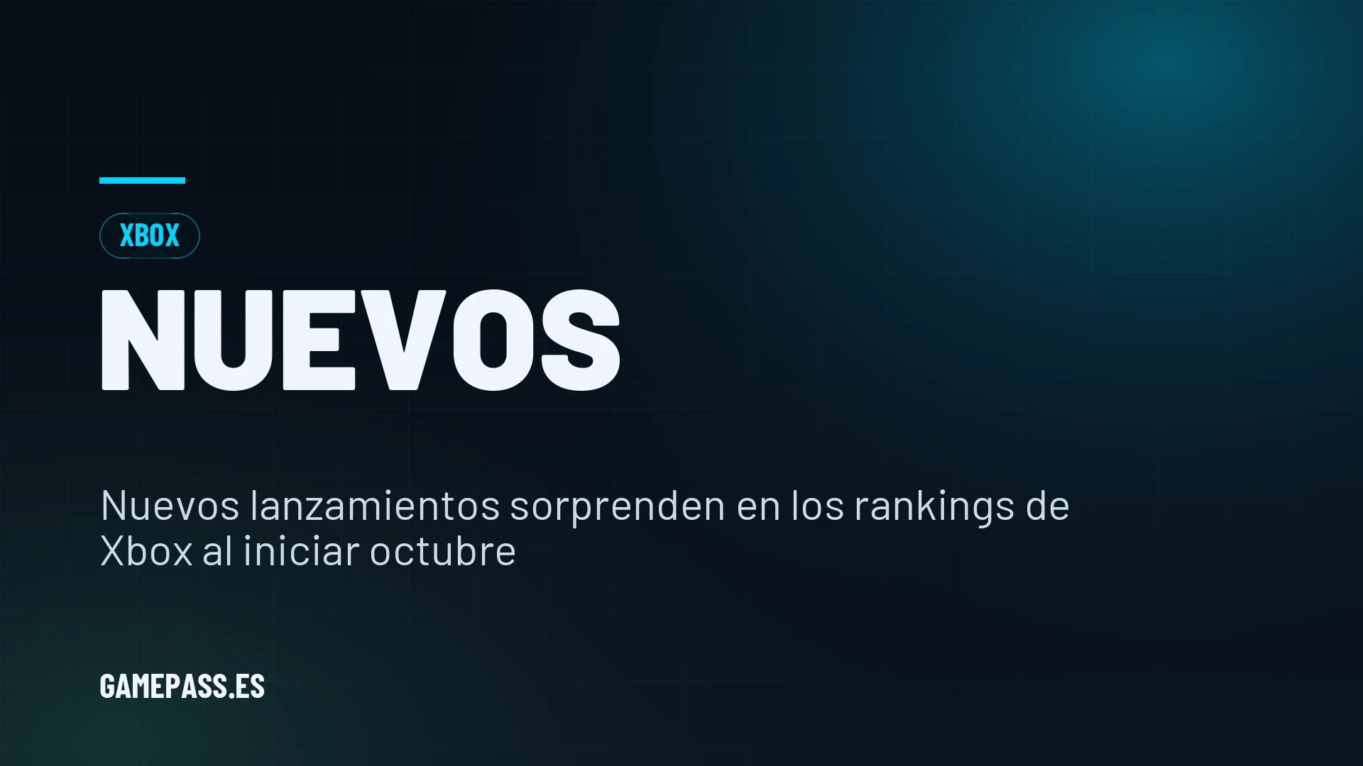 Nuevos lanzamientos sorprenden en los rankings de Xbox al iniciar octubre